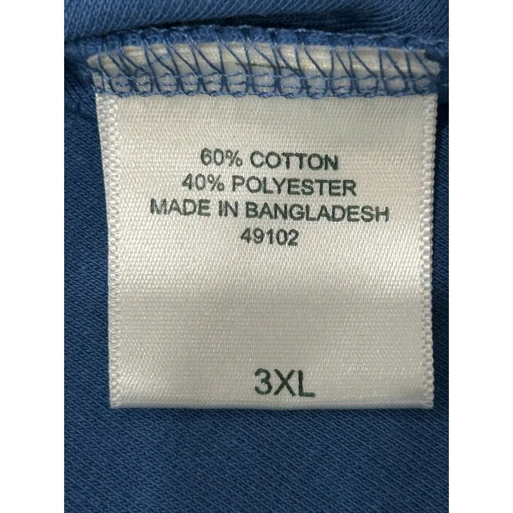 Blair Sleeveless Tank Top Blue Plus Sz 3XL Crewneck Cotton Blend Essentials - Picture 6 of 10